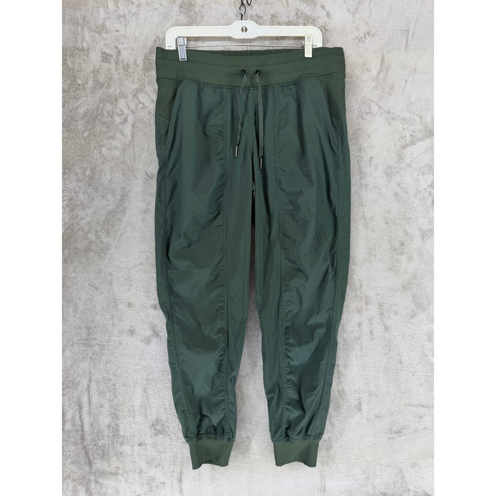 Lululemon Beyond the Studio Jogger Dark Forest Green LW5ENMS Size 10 High Rise